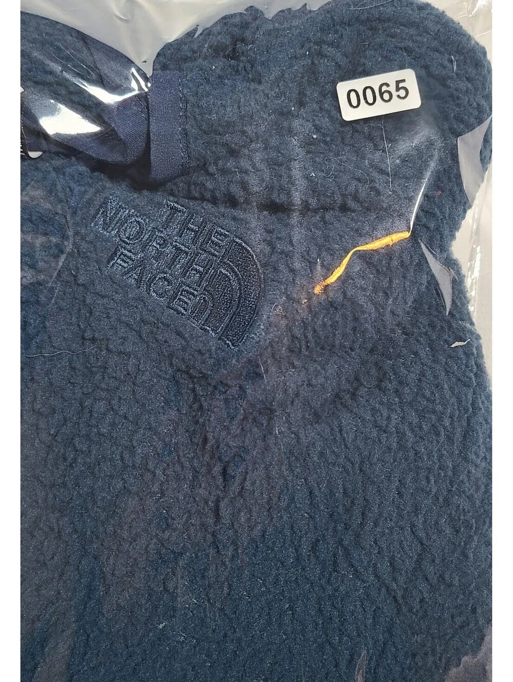 Girls size M, The North Face Navy Blue Fleece Jacket with Front Pockets